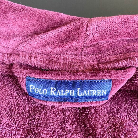 Polo by Ralph Lauren Burgundy Robe - Picture 5 of 8
